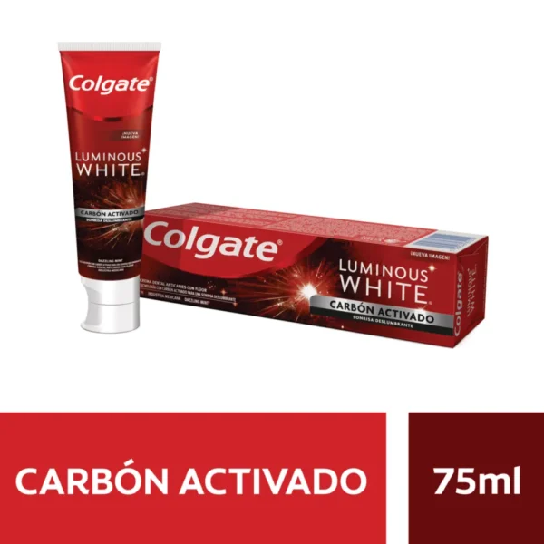 Crema Dental Blanqueadora Colgate Luminous White Carbon 75ml